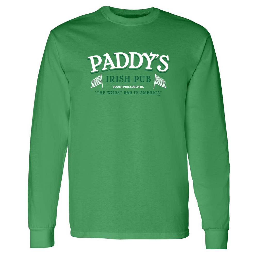 It's Always Sunny in Philadelphia Paddy's Pub adult Long Sleeve T-Shirt Green / M
