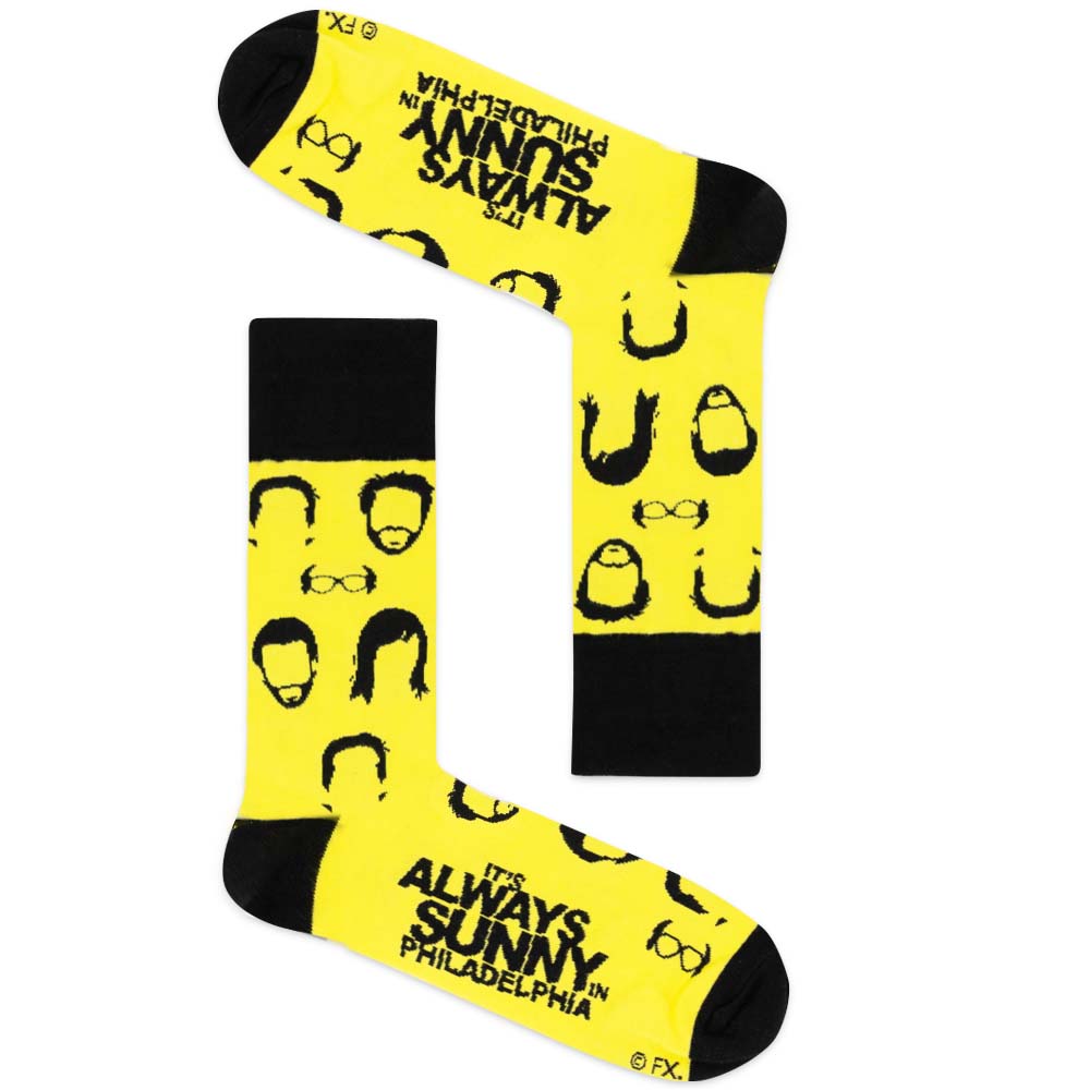 It’s Always Sunny In Philadelphia Black and Yellow Socks FX Networks Shop