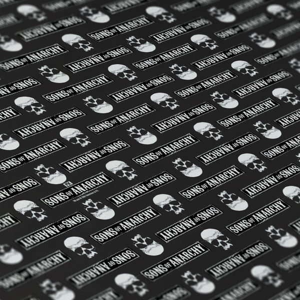 Sons of Anarchy Nero Skull Graphic With Samcro Text Zerbino in fibra di cocco Un