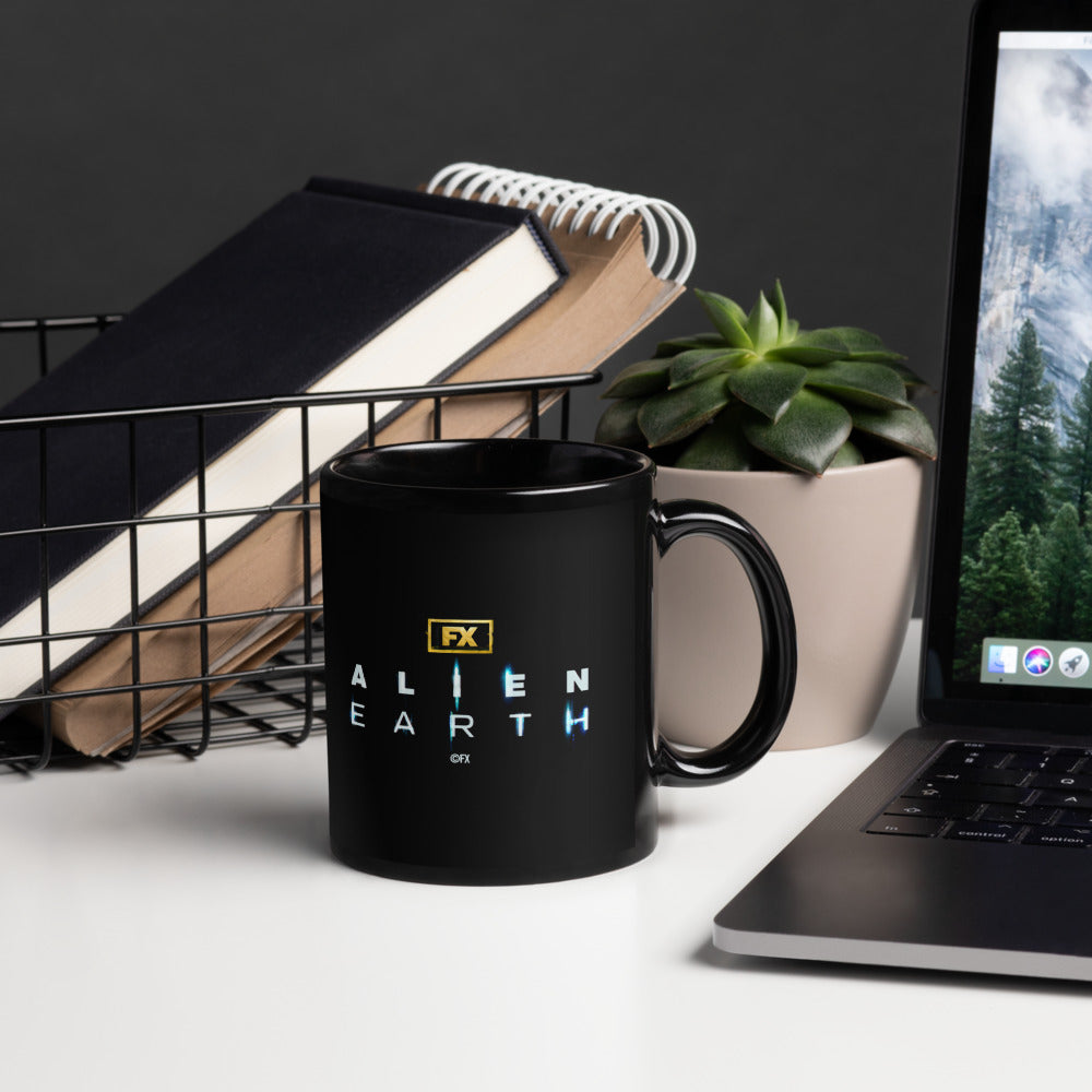 Alien: Earth Cracked Earth Black Glossy Mug