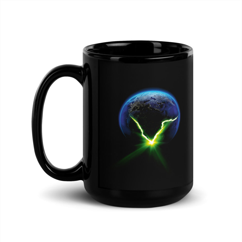 Alien: Earth Cracked Earth Black Glossy Mug | FX Networks Shop