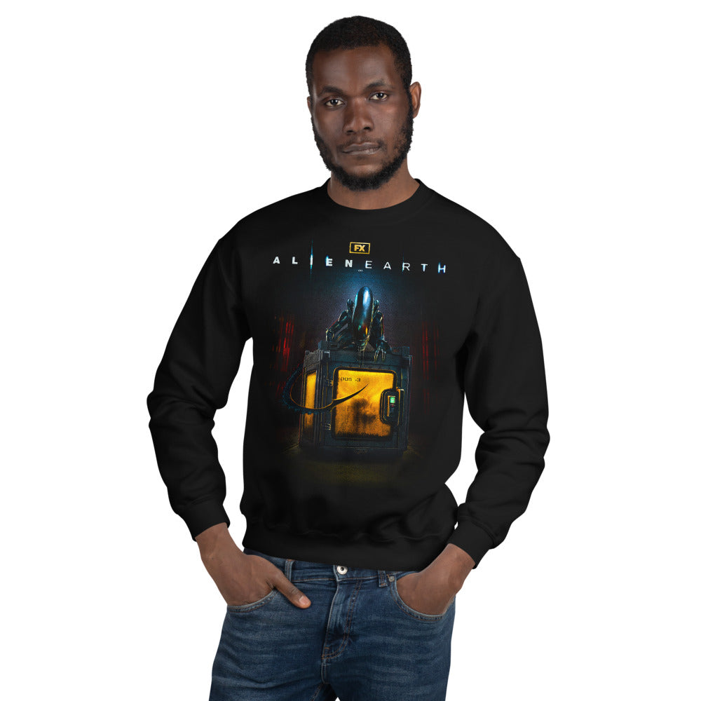 新品✨【Satellite・人工衛星】Sweatshirt Set Up 黒 Alien: Earth Crate Fleece Crewneck Sweatshirt | FX Networks Shop