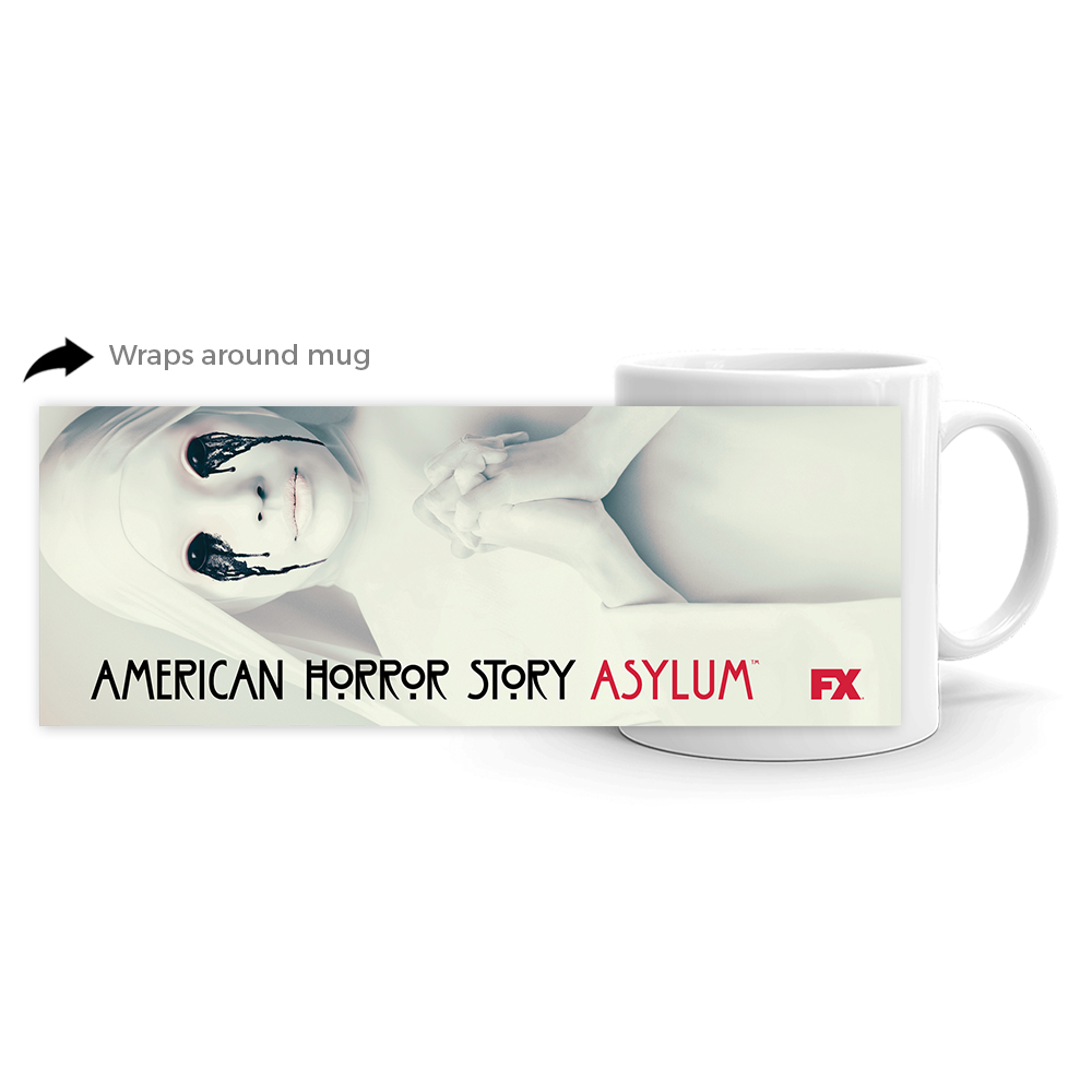 American Horror Story Asylum Art White Mug