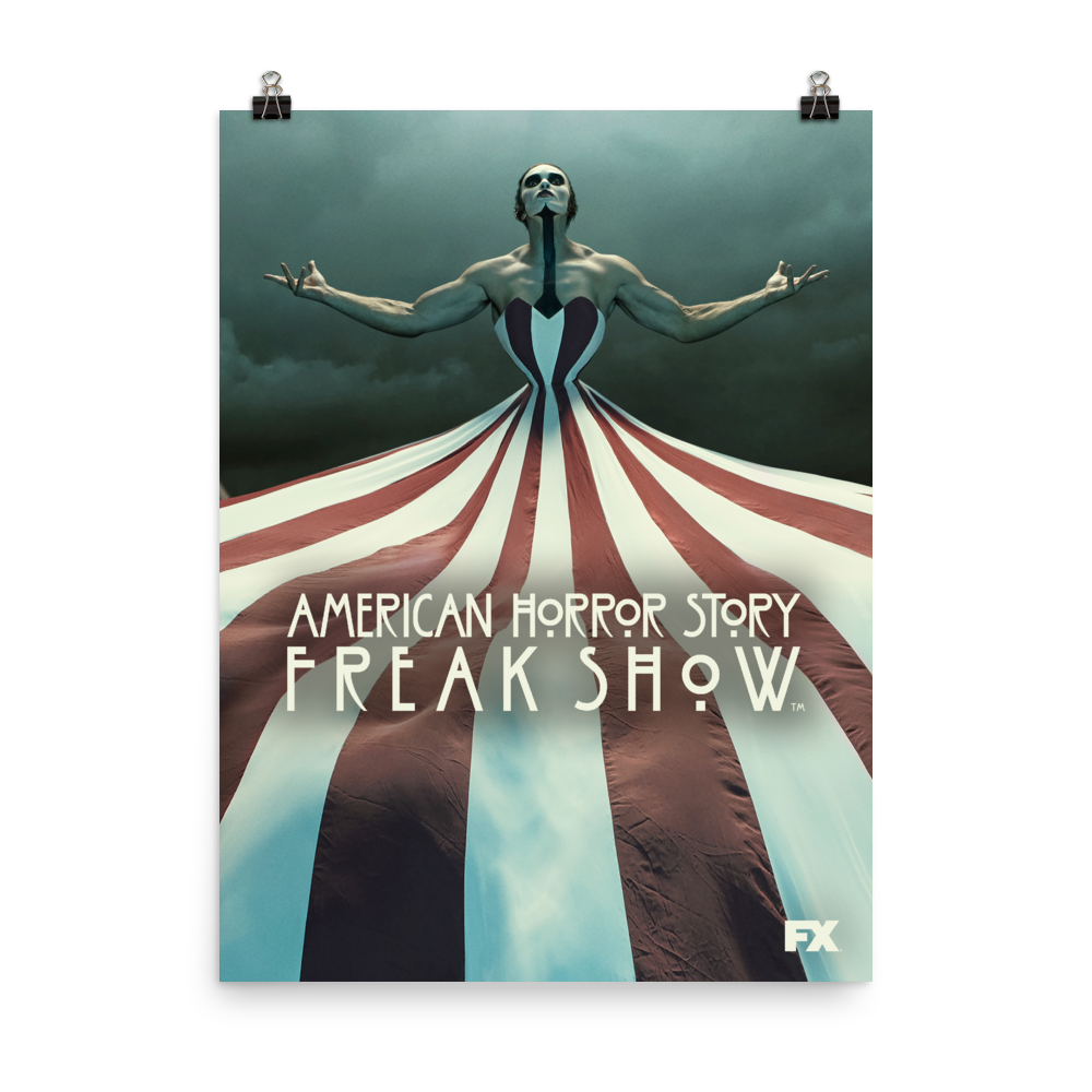 American Horror Story Freak Show Art Premium Satin Poster Fx Networks