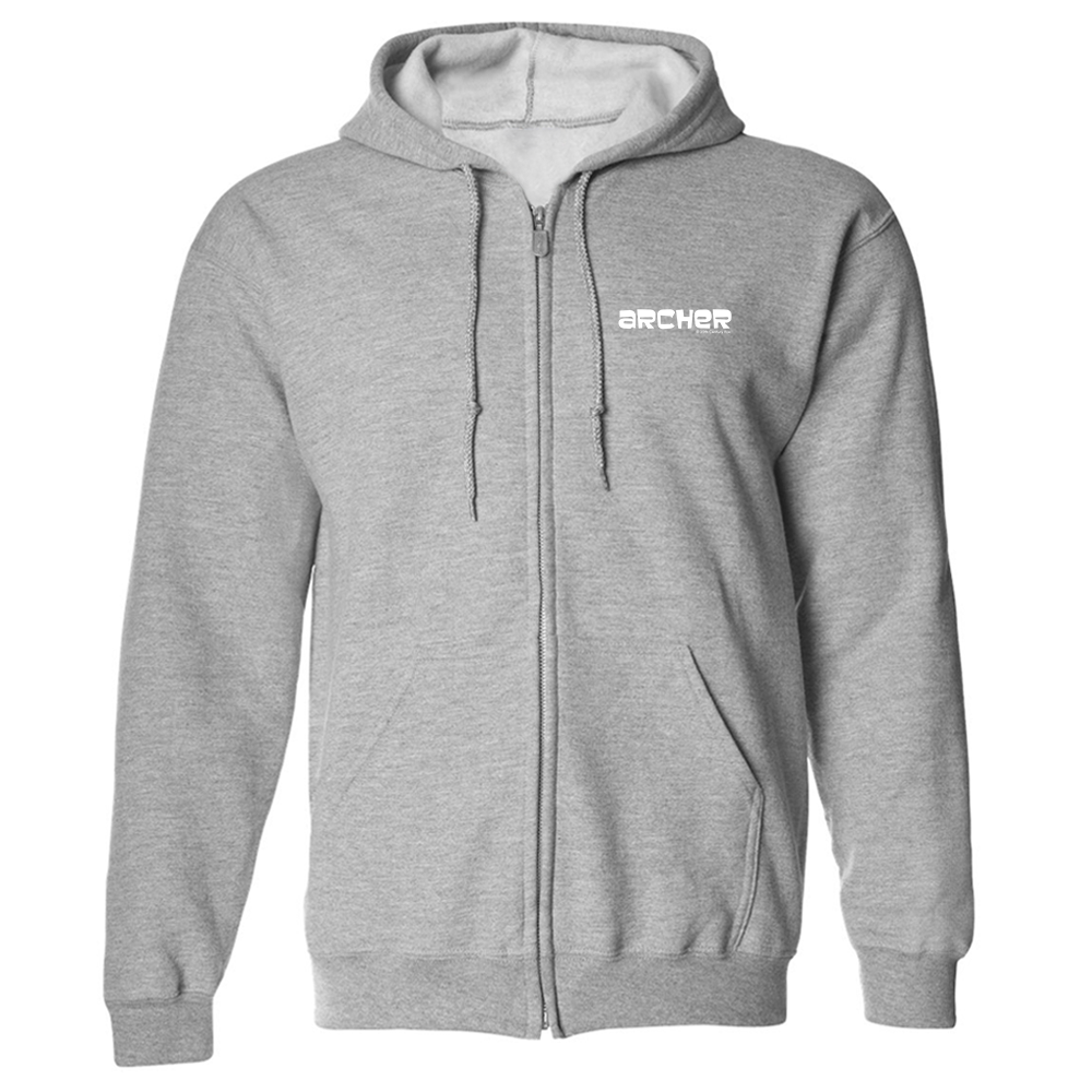 Archer Logo Fleece Zip-Up Hooded Sweatshirt | FX Networks Shop