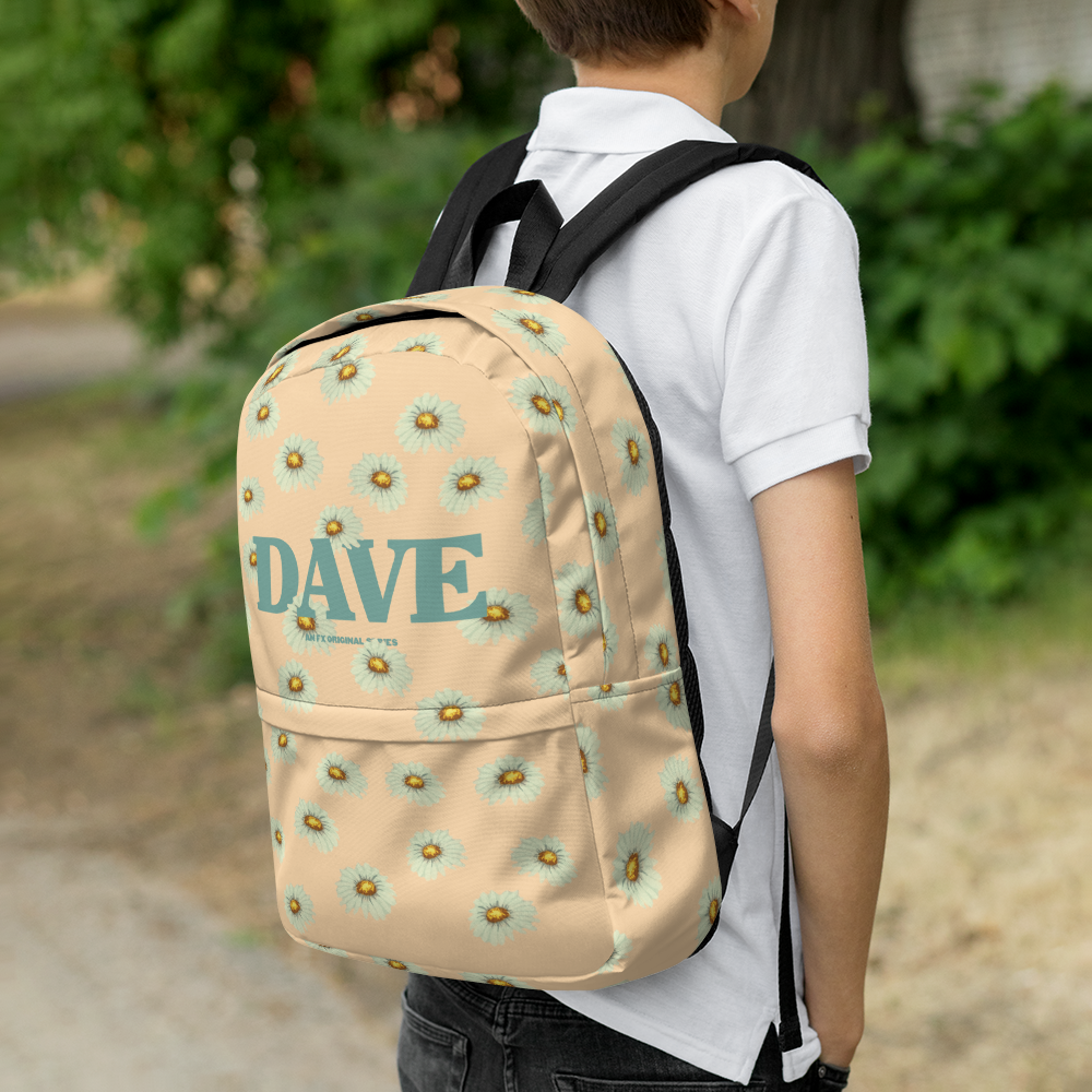 deb and dave mini backpack DAVE Flower Logo All-Over Print Backpack