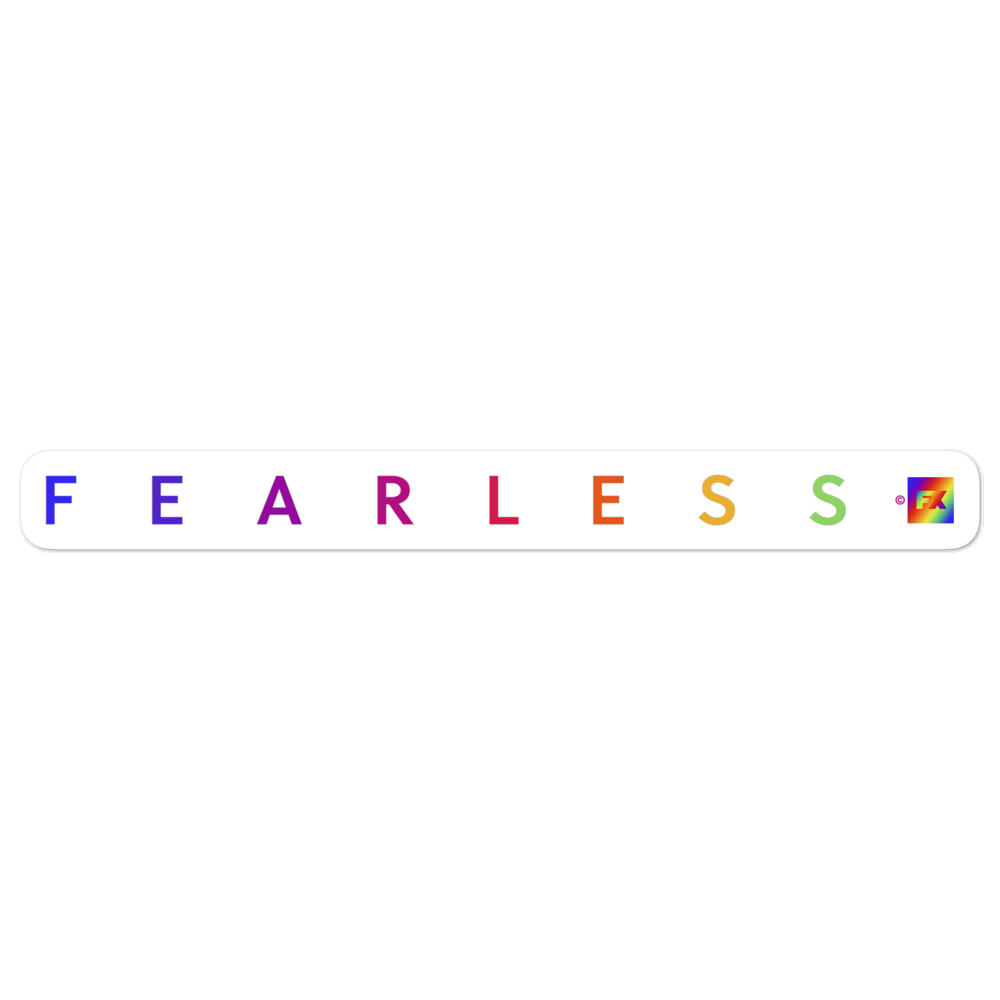 Fearless Networks FX Fearless Pride Logo Die Cut Sticker | FX Networks Shop