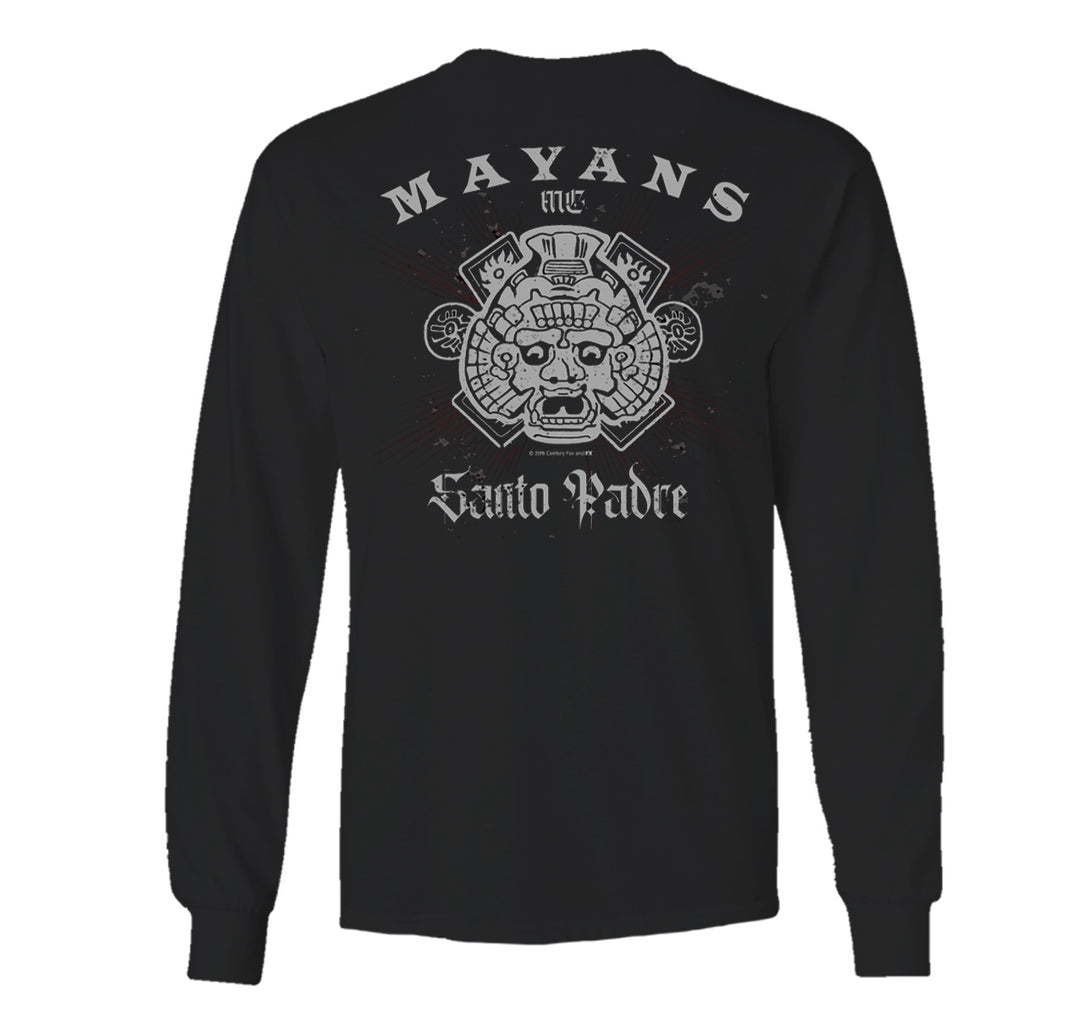 Mayans M.C. Embellish Cross Adult Long Sleeve T-Shirt | FX