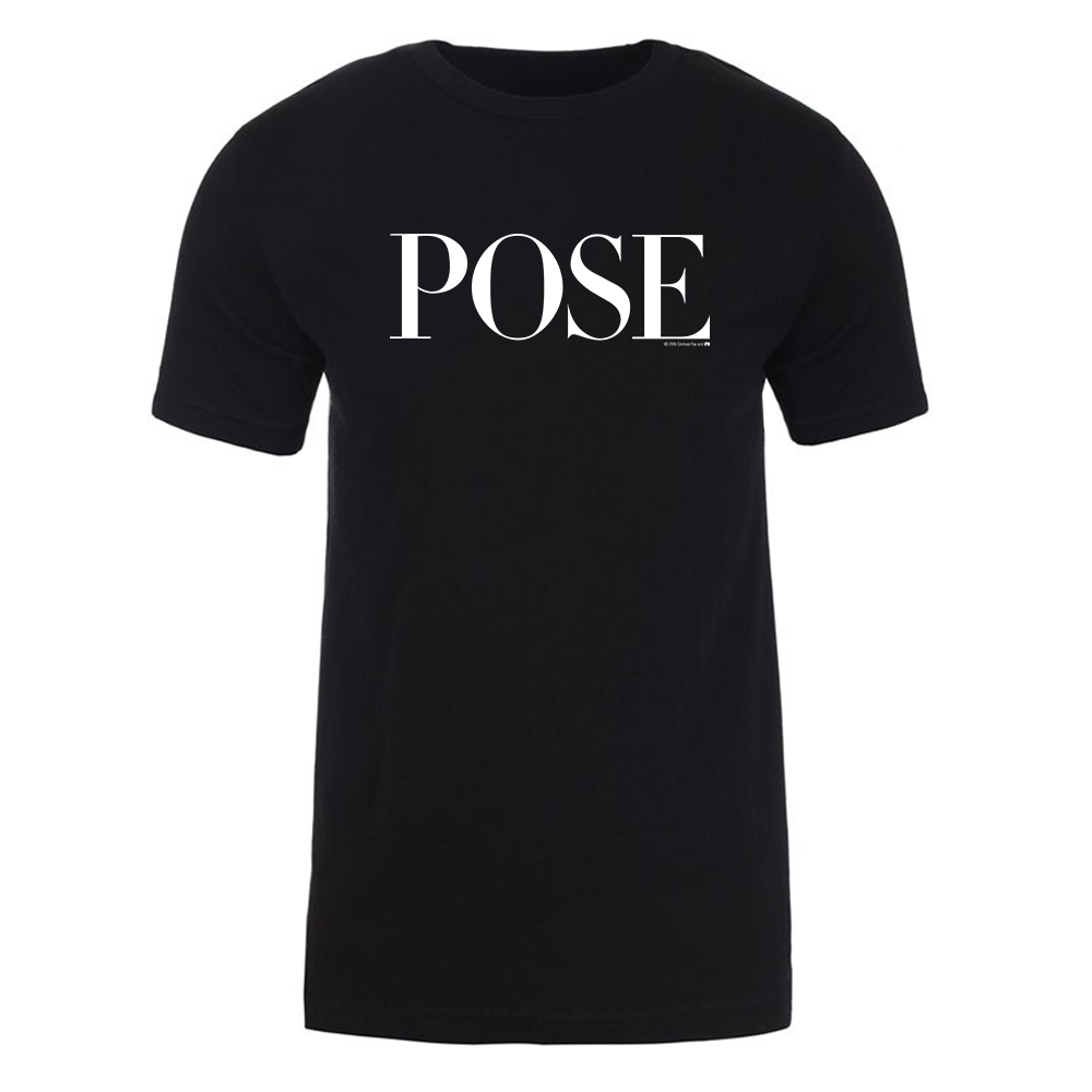 POSE Black & White Logo Adult Short Sleeve T-Shirt | FX Networks Shop
