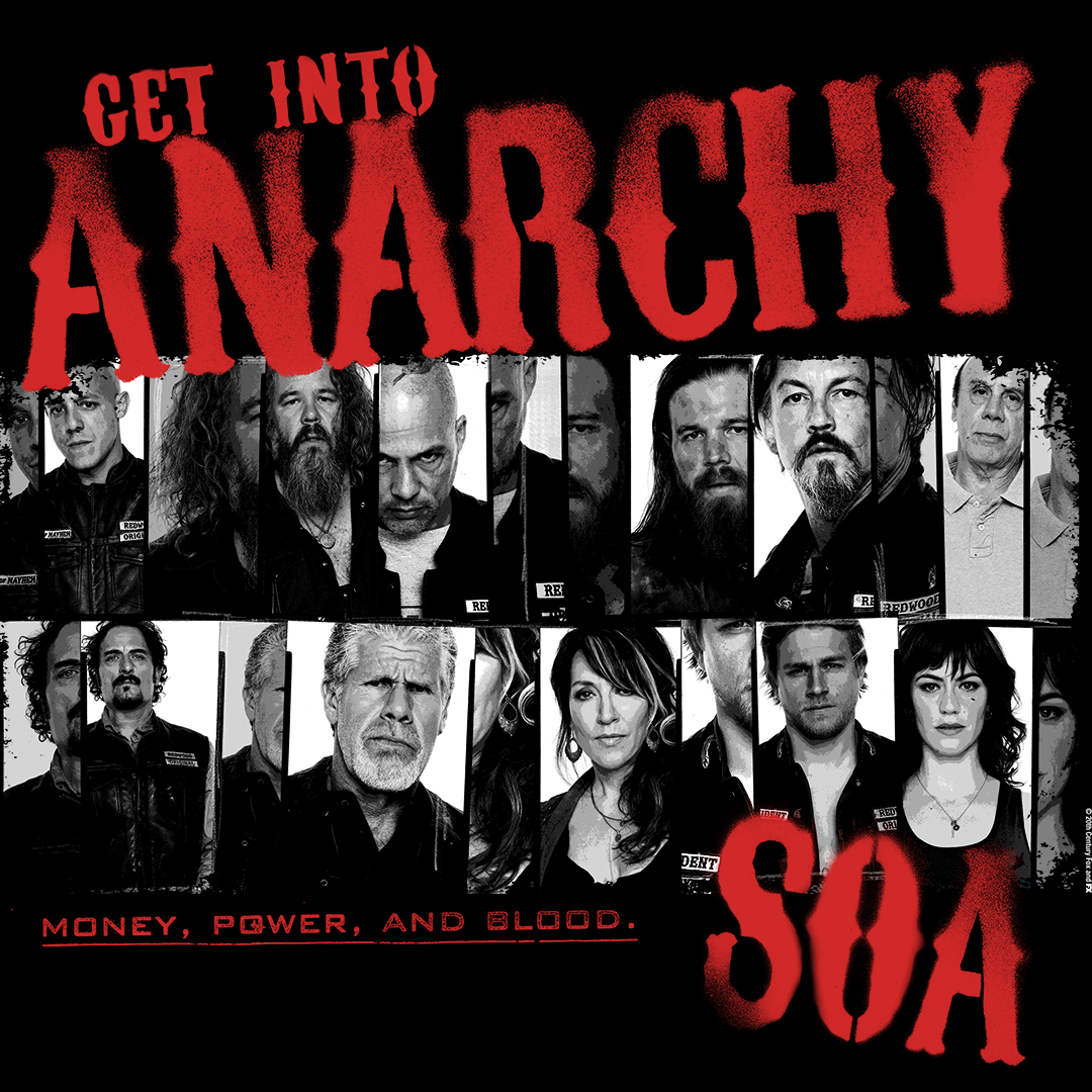 Sons of Anarchy Get Into Anarchy Adult Short Sleeve T-Shirt | FX Networks  Shop