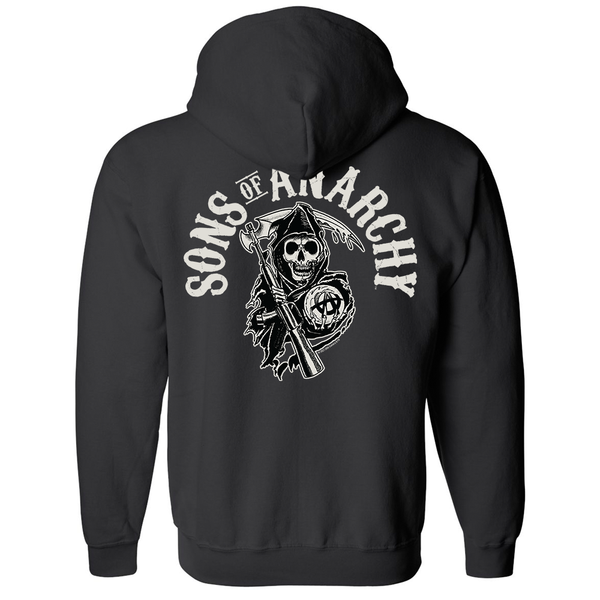 Sons of Anarchy Reaper Crew Fleece Zip-Up Sweatshirt | FX Sons of Anarchy Reaper Crew Fleece Zip-Up Sweatshirt | FX