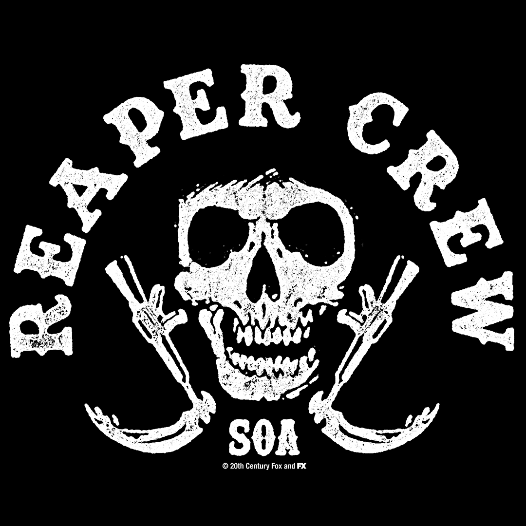 Sons of Anarchy SAMCRO Reaper Crew Adult Short Sleeve T