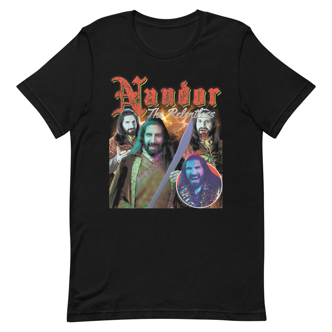 What We Do in The Shadows Nandor The Relentless Adult Short Sleeve T-Shirt Black XXXL